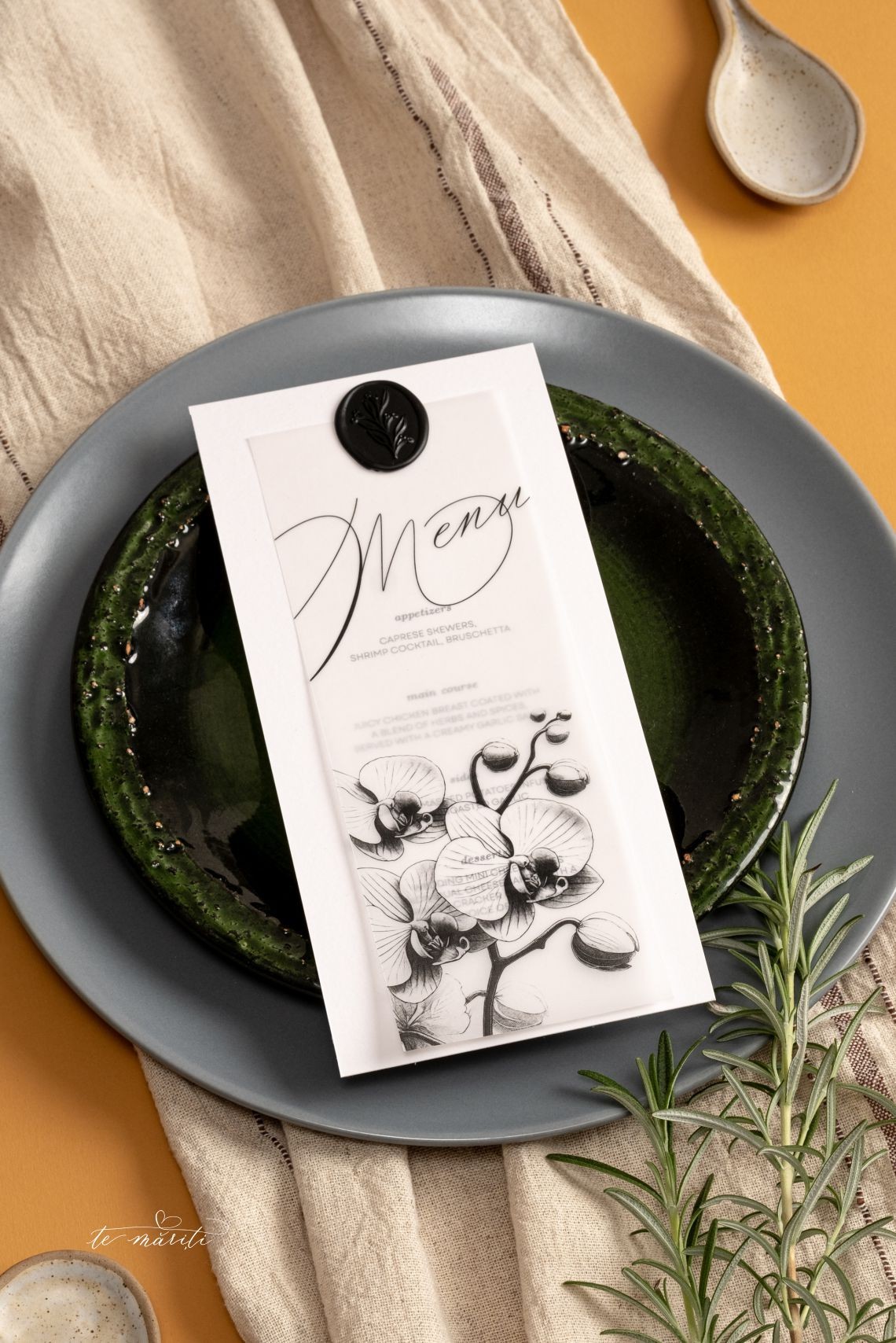 Orchid Touch, Meniu cu Sigiliu Negru